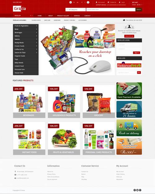 Gracia Grocery Platform
